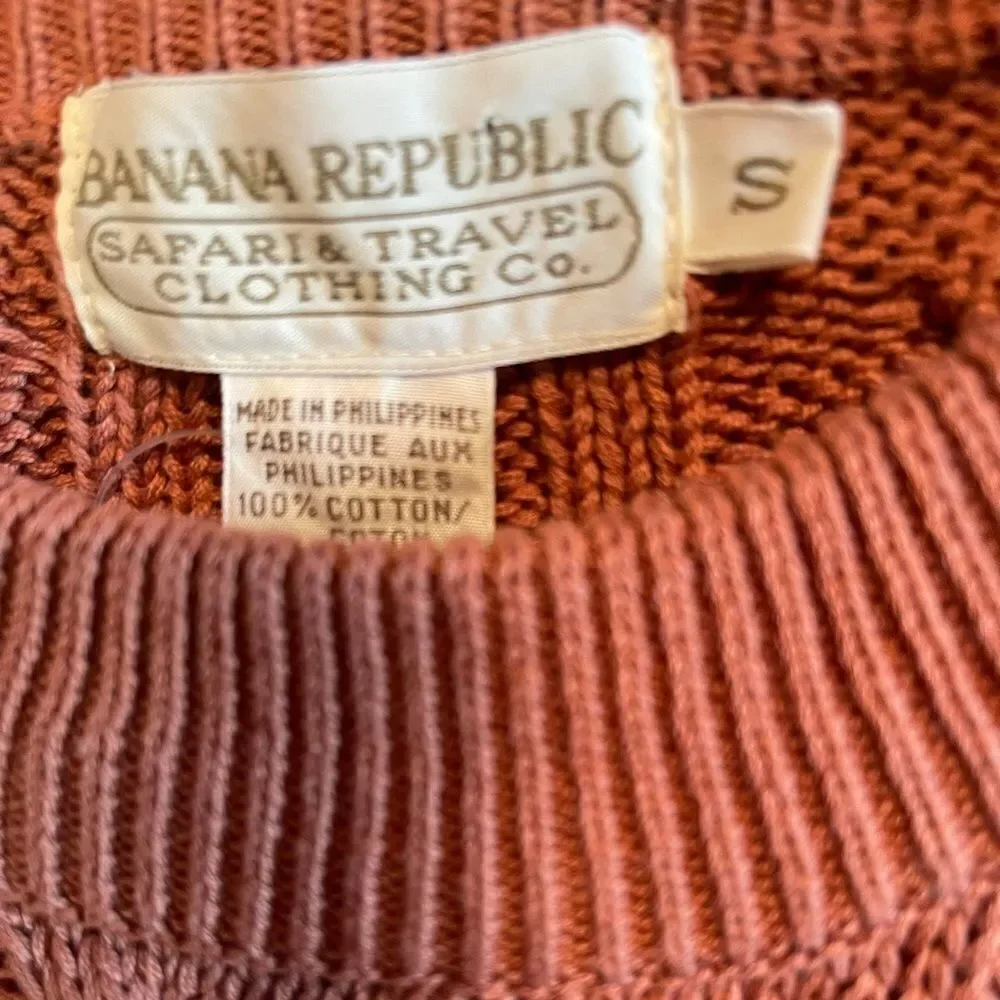 NWT Vintage men’s Banana Republic cotton sweater.  Sz S